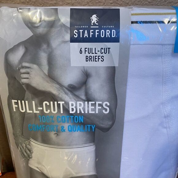 Stafford Full Cut Briefs 38 Dockers Handkerchiefs and Scholl’s Socks - Picture 10 of 12